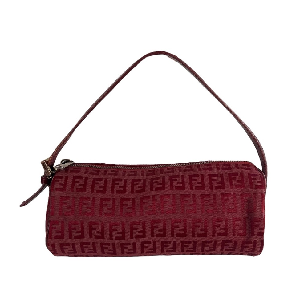 Fendi Zucca Monogram Mini Baguette Bag